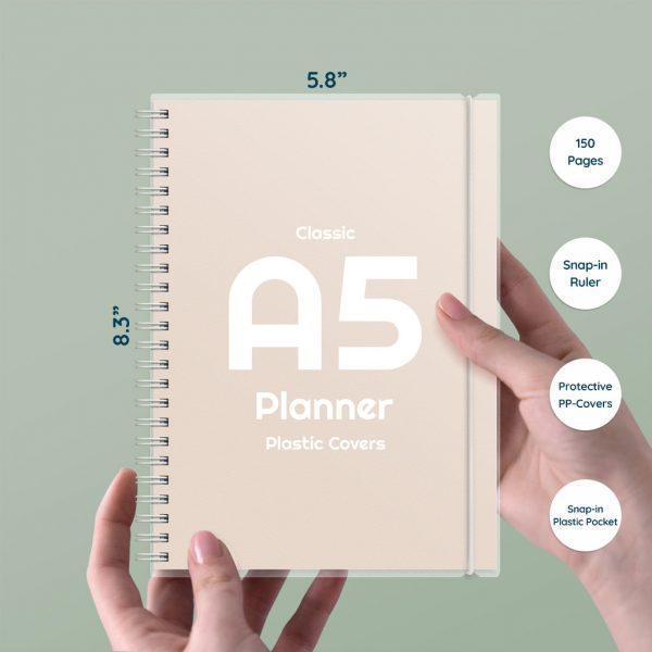 a5 classic planner plastic covers