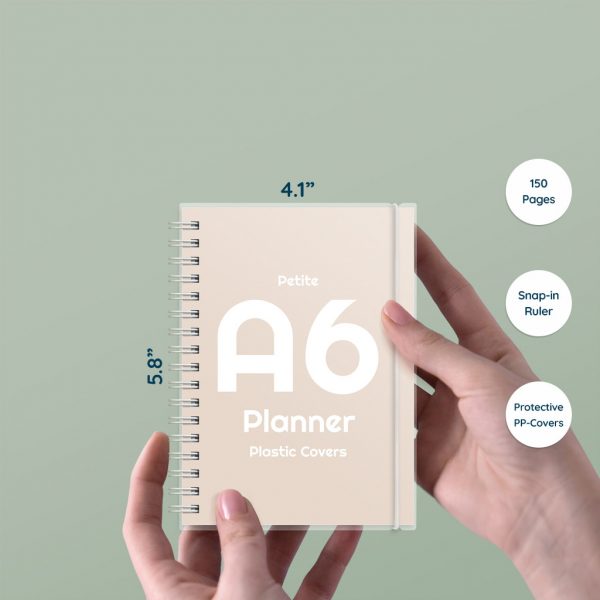 a6 planner petite plastic covers