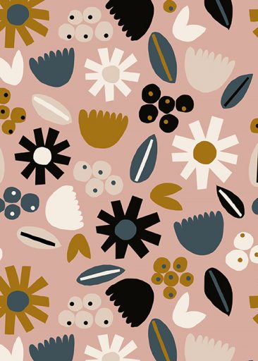Pink Flowers by Jennifer Bouron