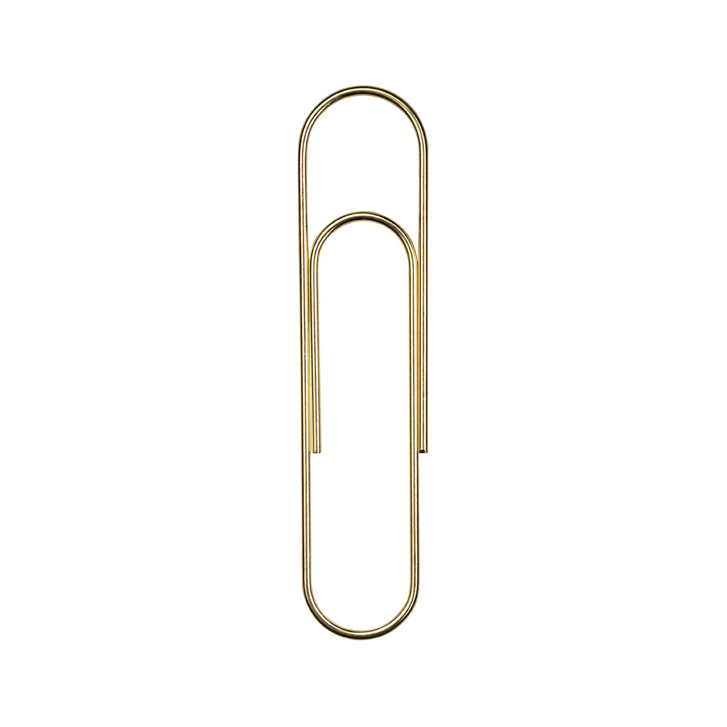 jumbo paper clip gold