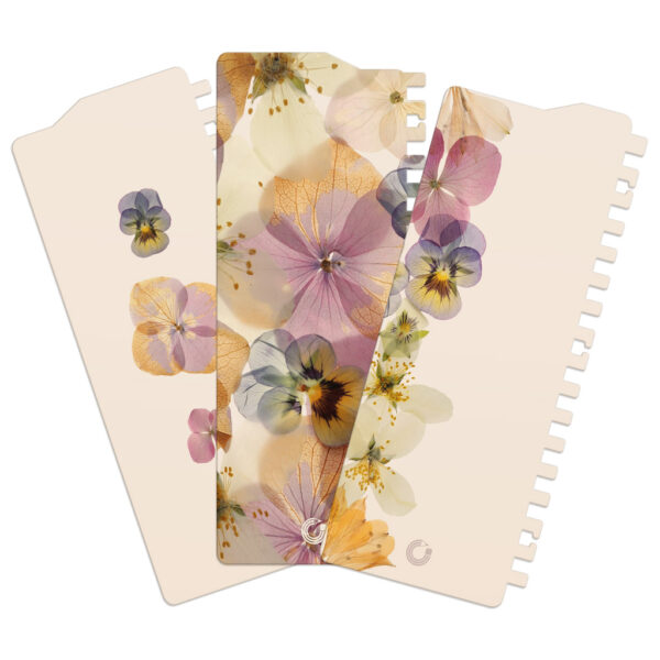 bookmarks flower meadow 3pcs back