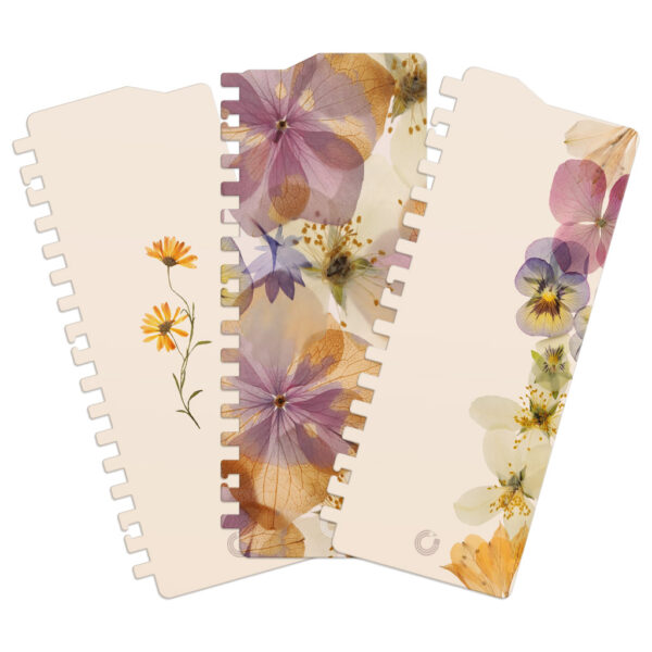 bookmarks flower meadow 3pcs front