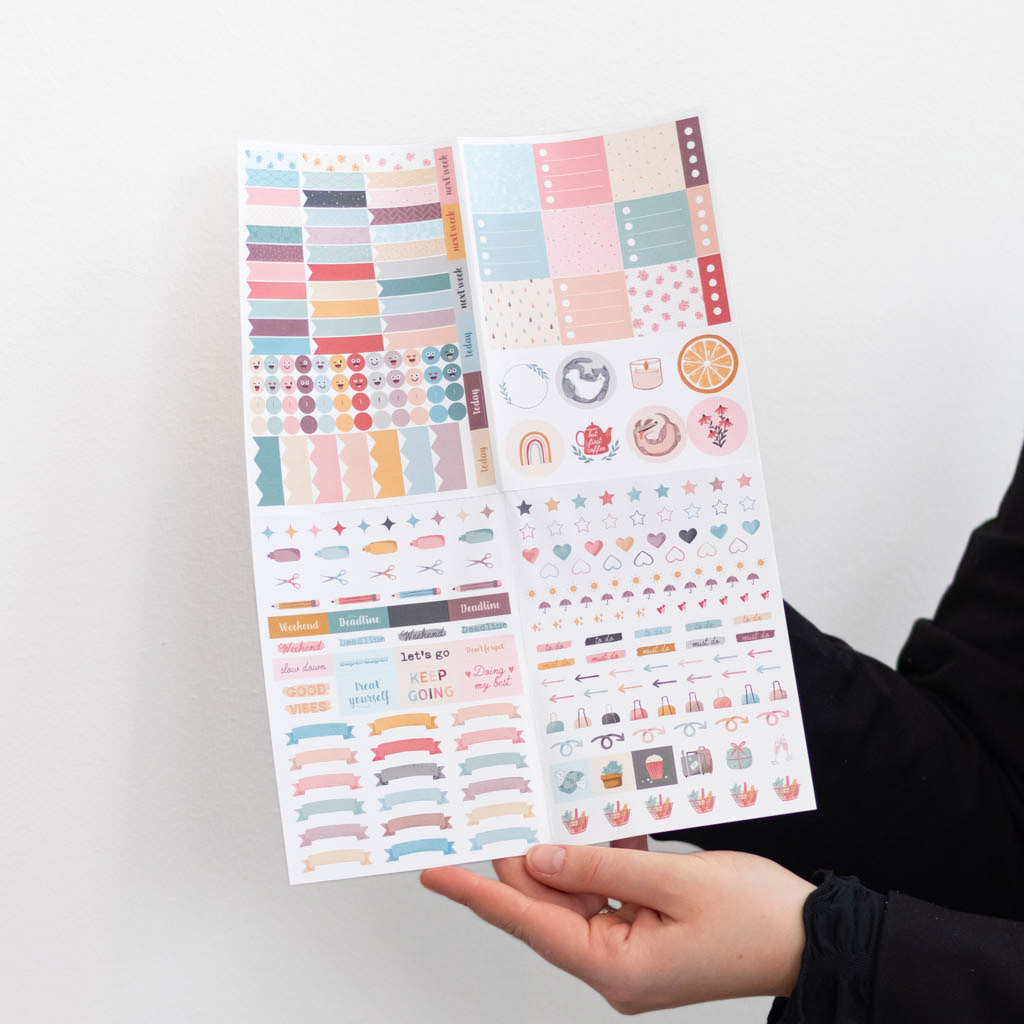 Sticker sheet with 305 stickers included