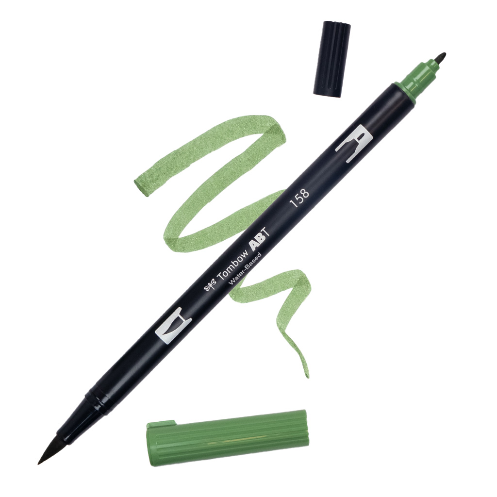 Tombow ABT Dual Brush 158 Dark Olive Green - So Typical Me (US)