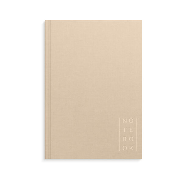 Biege Notebook Notebook Textile beige lined A5 - So Typical Me (US)