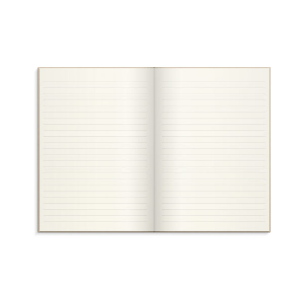 Biege Notebook Notebook Textile beige lined A5 - So Typical Me (US)